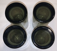 Sasaki Coronation SMOKE Tumbler 5 1/4” Tall~Lot of 4