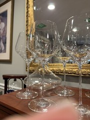 Shannon Crystal Tall Wine Glasses Made With In Dublin Ireland European republic