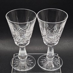 Waterford Kenmare White Wine Glasses Set of 2 5.5″ High Ireland Irish Crystal #2