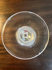 J. D. Durand 3 Clear Crystal Wine Glasses Florence Satine Frosted Petals 6 oz