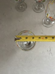 Vintage LIBBEY Crisa Autumn Leaves & Acorns Water Wine Goblets Stemware Set of 4