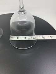 SET of 2 Sasaki Crystal Stem Wine Martini/Champagne Glass With Original Box.