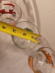 Set Of 4 Hazel Atlas Classic Cars Drinking Glasses Vintage 1950’s Tumbler Read