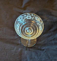 Libbey Rock Sharpe HALIFAX Etched Crystal Stemware Champagne/Cocktail Glasses
