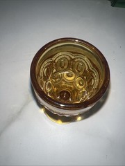 Vintage Moon & Stars Wine Glass Amber Cordial 4 1/2” #4272 2oz