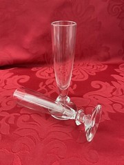 FLAWLESS Flute BACCARAT France Two Glass VEGA Crystal VODKA SHOT CORDIAL LIQUEUR