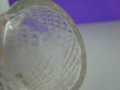 Vtg Anchor Hocking Juice Glasses Diamond Quilt Jelly Jar Clear 4 Inch