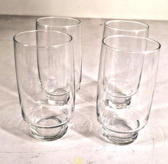 4 Vintage Arcoroc Tivoli Tumblers Drinking Glasses Barware 4 3/4″ x 2 1/2″ 10 oz