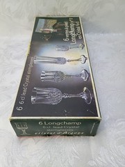 6 Longchamp Cristal d’Arques Stem Glasses 6 cl Lead Crystal France 2oz