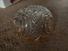 US Glass #15104 Victorian/Buzz Saw & Parenthesis Pitcher/Glasses/Bowl Set 1907