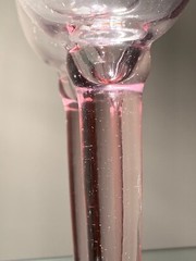 3 Vintage Tall Stemmed Pink Glass Goblets Flare Top Mouth Blown Choice Of 2Sizes
