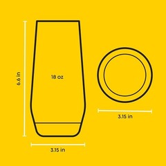 Gwen 18.5 oz Highball Glasses, 4pc Tall Glass Sets. Lead-Free Crystal Glass D…
