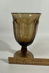 Set of 4 Noritake Provincial Colonial tumblers 5 5/8″ Smokey Brown Japan