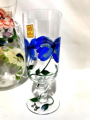 Royal Danube Crystal Lot Of 3 Floral Ice Tea/Water Glasses & Large 112oz Picture