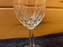 Diamant by CRISTAL D’ARQUES – Durand Water Goblet Crystal Glass – 6 3/4″ Tall