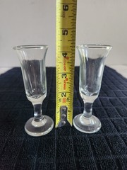 2 Vintage Clear Cordial Glasses «Embassy» Pattern by Libbey Glass Co. • 4¼» Tall
