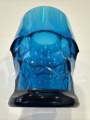 Viking glass Georgian tumbler in the bluenique color MCM Brutalism