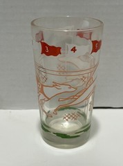 Boscul Peanut Butter Vintage Greyhound Racing #8 Drinking Glass Tumbler