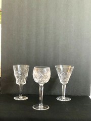18 Waterford Crystal Wine 3 Patterns Lowered  price to $39.50 ea total $711.00 