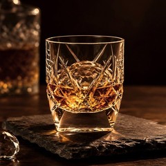9.5oz Luxury Lead-Free Crystal Whiskey Glass Edo Kiriko Diamond Cut Art Gift