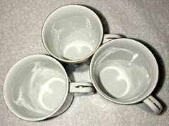 Vintage Lot 3 Japanese Porcelain Coffee Cups Mugs Daiichi Toki Takahashi Floral