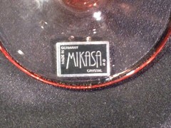 Mikasa Terrace Coral Optic Wine Glasses Set of 4