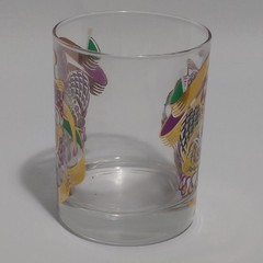 Culver Mardi Gras Jester 4 1/8″ Rock Glass 22-karat Gold Embellishments