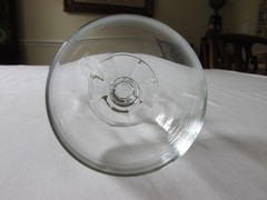 (2) Import Assoc CLAUDIA Bohemia Crystal Brandy Glasses Faceted Ball Stem 4 5/8″