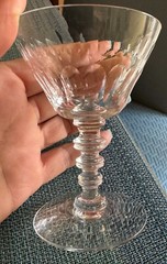 Liquor Cocktail 17347-1 by Tiffin-Franciscan 4″x3″ Stem #17347, Vertical Cuts