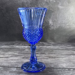Vintage Avon by Fostoria Glass 8″ Cobalt Blue Glass GEORGE WASHINGTON GOBLET