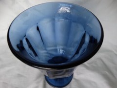 Viking Medium Blue Glass Arlington Colonial 6 7/8th» Iced Tea Excel Used Cond.