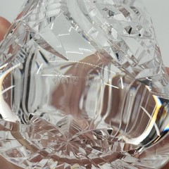 Waterford Crystal Clare Old Fashioned Lowball Glass Criss Cross Cut 3 3/8″