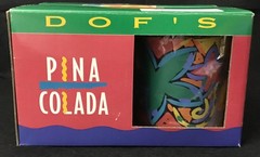 Vintage, New In Box, DOF’s Set of 4 Acrylic Pina Colada Glasses, WC Designs