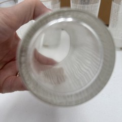 Vintage 1950’s Mid Century Jeanette Glasses Tumblers Set Of 6 New MCM White NOS