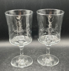 Beer Glass Water Goblets Lily Langtry Cabaret Showgirl Pair Vintage 1980’s