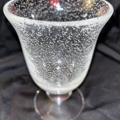 Set of Four – Glass Goblets 🍷🍷🍷🍷 Bubbly Glass
