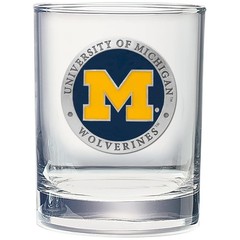American Crafted Michigan Double Old Fashion Glass