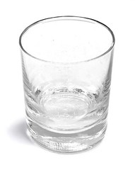 4 Crate & Barrel LINEAR Thick Base Barware Old Fashioned Glasses NEW