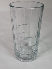 Anchor Hocking Manchester Tartan Iced Tea Clear Glass Tumbler 16 oz Vtg