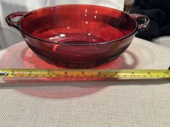 ruby red glassware set