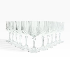 Cristal d’Arques “Longchamp” Set of 11 Crystal Water Glasses 7 1/4” 8oz