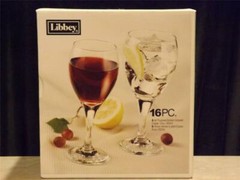Libbey Stemware 16 Piece Set 8 Goblets 12 oz. 8 Wne Glasses 8.5 oz. NIB