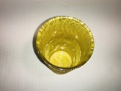 Vintage Spaghetti String Glass by Colour Craft Corporation~Yellow~MCM