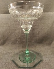 Vtg Sombrero Line Cristal D’arques- Margarita Glass 7.5″ Drink Glass Tall Stem