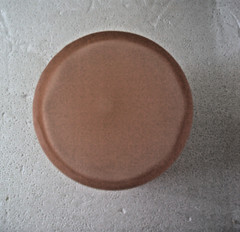 Collectible Satin Pink Cased in White Tumble with Inverted Coin Dots