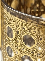 Vintage MCM “CANNELA” 22k Gold Highball Glasses (set Of 14)