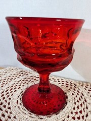 Fostoria Glass ARGUS RUBY Water Goblet Beautiful Piece Gorgeous Deep Color EC