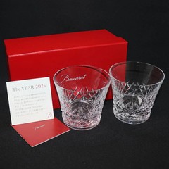 Baccarat Aria 2025 Rock Glass Tumbler Pair Set of 2 New w/ Box Japan