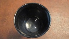 Handmade Studio Pottery Goblet Cup Unsigned Rustic Speckled Stoneware 7.75”