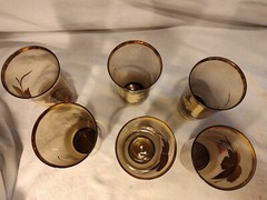 MCM Drinking Glasses Holly Set Of 6 Highball